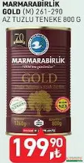 MARMARABİRLİK GOLD SİYAH ZEYTİN AZ TUZLU TENEKE 800 G fiyat ve kampanya bilgisi